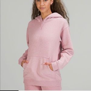Lululemon All Yours Hoodie Heathered Pink Taupe size 6